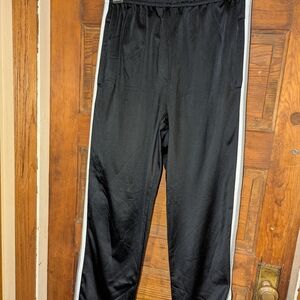 Black Relaxed Fit Sweatpants with Elastic Waistband